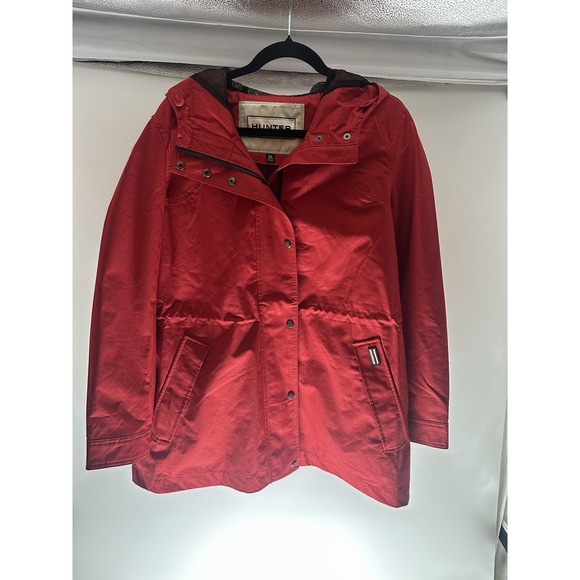 Hunter Ladies'‎ Water Resistant Cotton Smock Rain Jacket, Red/XL - Picture 1 of 6